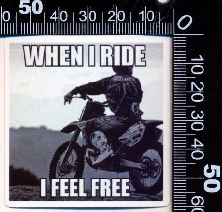 Sticker: Motorcross (27), Ophalen of Verzenden, Zo goed als nieuw, Auto of Motor