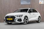Audi A3 SPORTBACK 35 TFSI 3x S-LINE LED CAMERA 2021, 4 cilinders, 150 pk, Leder en Stof, Wit