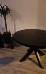 Ronde mangohouten tafel 120 cm, Huis en Inrichting, Tafels | Eettafels, Ophalen, Rond, Zo goed als nieuw, Vier personen