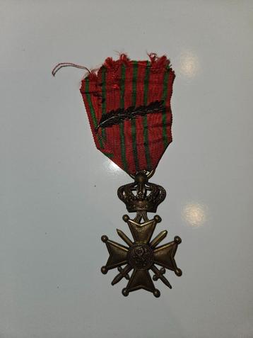 Belgisch Oorlogskruis 1914-1918 met Palm beschikbaar voor biedingen