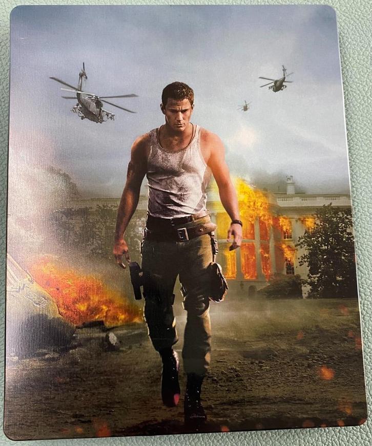 White House Down blu-ray steelbook (Channing Tatum, J. Foxx), Cd's en Dvd's, Blu-ray, Zo goed als nieuw, Ophalen of Verzenden