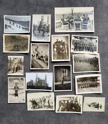 Lot van 16 Wehrmacht foto's  beschikbaar voor biedingen