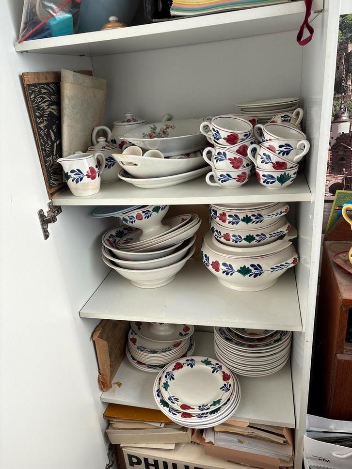 Boerenbont Servies Collectie, Huis en Inrichting, Keuken | Servies, Gebruikt, Bord(en), Boerenbont, Aardewerk, Ophalen of Verzenden