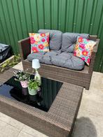 Tuinset, Tuin en Terras, Tuinsets en Loungesets, Kunststof, Gebruikt, Bank, Loungeset