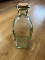 Grote fles, spaans glas met kurk geen beschadigingen, schoon, Huis en Inrichting, Woonaccessoires | Vazen, Ophalen, Zo goed als nieuw