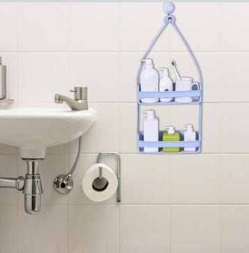 Blauw Doucherek - Handige Badkameropberger beschikbaar voor biedingen