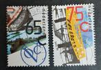 nvph 1453 - 1454 gestempeld VOC + Sail Amsterdam 1990, Postzegels en Munten, Verzenden, Na 1940, Gestempeld