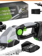 21 v heggenschaar met accu,s met trimmer €45,-, Tuin en Terras, Heggenscharen, Ophalen of Verzenden, Nieuw, Accu