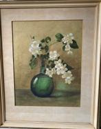 Jasmijntak in vaas, Antiek en Kunst, Kunst | Schilderijen | Klassiek, Ophalen of Verzenden
