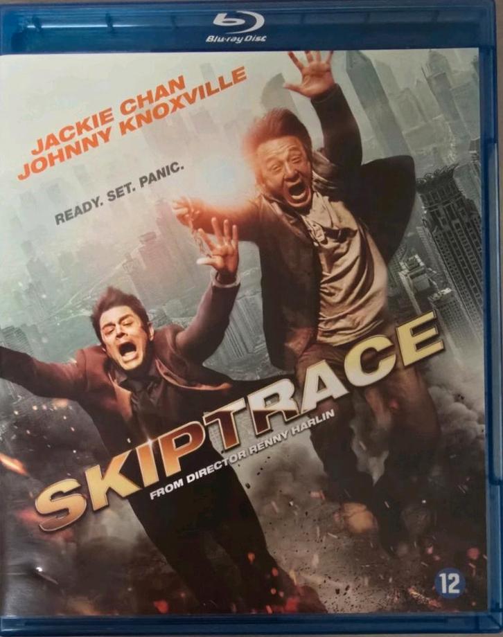 Skiptrace blu-ray Jackie Chan/ Johnny Knoxville Nl ondertite, Cd's en Dvd's, Blu-ray, Gebruikt, Actie, Ophalen of Verzenden
