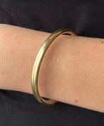 Goud vergulde zilveren slaven armband dames vintage bangle, Sieraden, Tassen en Uiterlijk, Armbanden, Voordeelsieraden, Ophalen of Verzenden