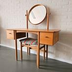 Vintage Bodafors Kaptafel met Kruk - Zweeds design, 100 tot 150 cm, 100 tot 150 cm, Ophalen of Verzenden, Zo goed als nieuw