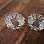 2 Kristallen Kandelaars  Orrefors Zweden 9x6 cm groot, Antiek en Kunst, Antiek | Glas en Kristal, Ophalen of Verzenden