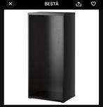 2x Besta kast zwartbruin met deurtjes en planken, Ophalen, Minder dan 50 cm, Gebruikt, 200 cm of meer