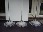 glazen hanglampjes/hanglampjes antiek/vintage hanglamjes, Huis en Inrichting, Lampen | Hanglampen, Ophalen of Verzenden, Glas