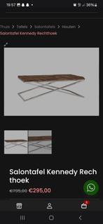 Salon tafel hout glas japandi, 100 tot 150 cm, Minder dan 50 cm, Rechthoekig, 50 tot 100 cm