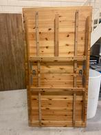 Houten Eettafel met Verlengstukken, Ophalen, Gebruikt, 100 tot 150 cm, 150 tot 200 cm