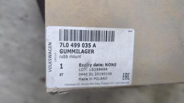 VW/Audi Subframe Bushing 7L0499035A gummilager nieuw beschikbaar voor biedingen