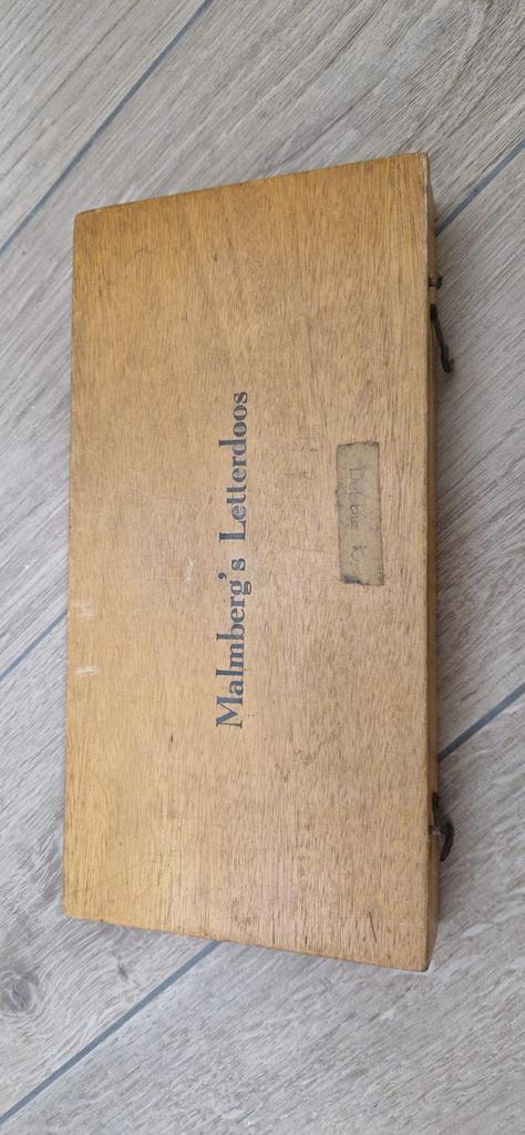 Vintage Malmberg’s letterdoos – aap-noot-mies methode, Antiek en Kunst, Curiosa en Brocante, Ophalen