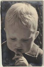 Foto - Portret Kind Jongen - Jongenshoofd, Gebruikt, Foto, Ophalen of Verzenden, 1940 tot 1960