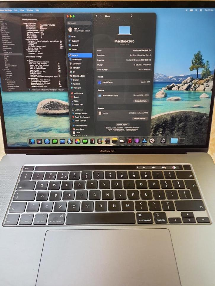 MacBook Pro M1, A1990, A1989, A2338, A2141, Doe-het-zelf en Verbouw, Bouwverlichting, Gebruikt, Overige typen, 50 tot 200 watt