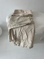 H&M bedrok linnenmix beige 90x200, Huis en Inrichting, Ophalen of Verzenden, Zo goed als nieuw, Eenpersoons, Beige