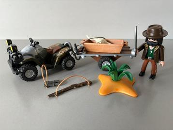 Playmobil 4834 Stoere Quad met Jager - Compleet! beschikbaar voor biedingen