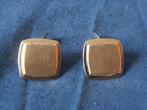 Paar zilveren en vergulde manchetknopen, Ophalen of Verzenden, Zo goed als nieuw, Zilver, Verguld