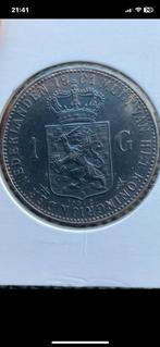 Hele mooie gulden 1901 Wilhelmina, Postzegels en Munten, Munten | Nederland, 1 gulden, Zilver, Ophalen of Verzenden, Koningin Wilhelmina