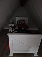 New England Kinderkamer Set - Bed, Kast, Nachtkastje, Ophalen, 90 cm, Eenpersoons, Wit