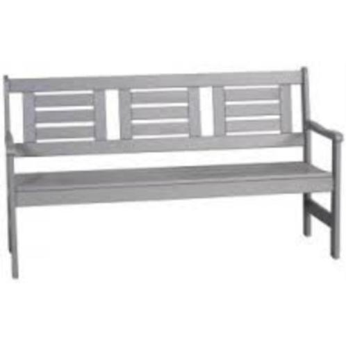 Mooie massief houten tuinbanken 150 cm breed in wit of grijs, Tuin en Terras, Tuinbanken, Nieuw, Hout, Ophalen of Verzenden