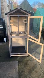 Voliere voor kleine vogeltjes, Dieren en Toebehoren, Ophalen, Zo goed als nieuw, Hout, Vogelkooi