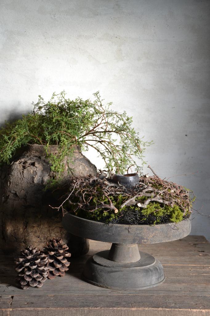 Ronde houten schaal op voet, Huis en Inrichting, Woonaccessoires | Schalen en Manden, Nieuw, Schaal, Rond, Hout, Ophalen of Verzenden