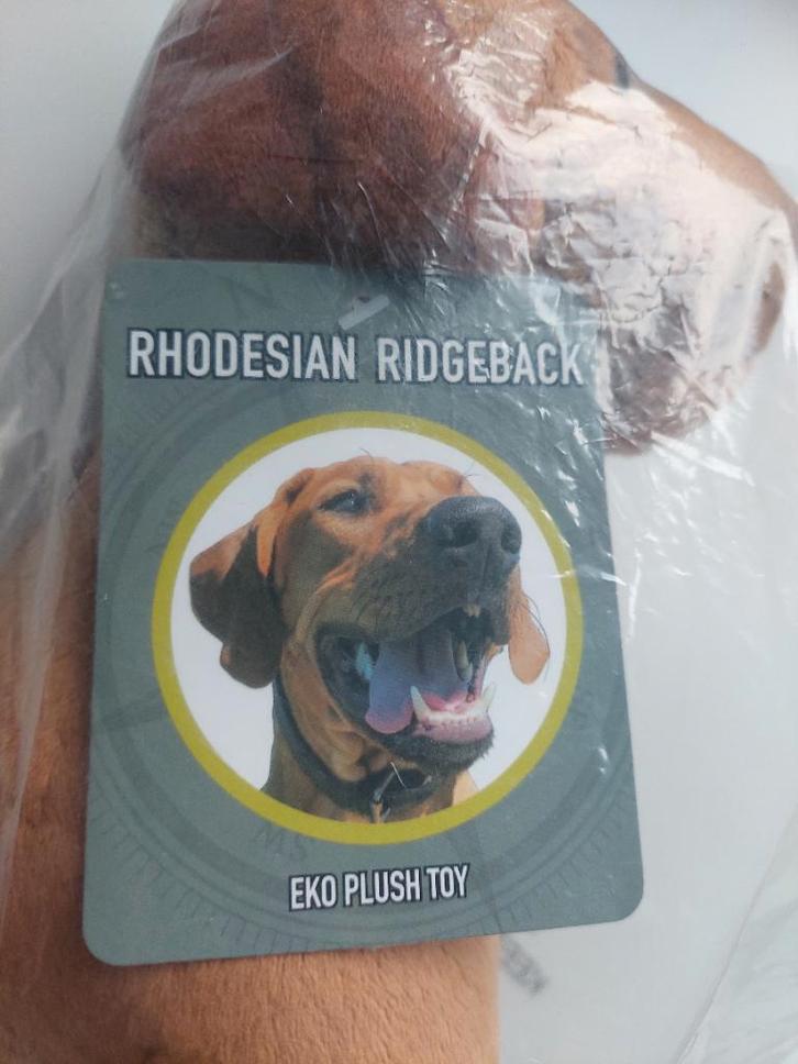 Rhodesian Ridgeback knuffel, Verzamelen, Dierenverzamelingen, Nieuw, Beeldje of Figuurtje, Hond of Kat, Ophalen of Verzenden