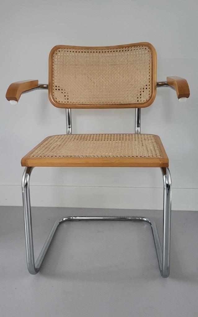 Marcel Breuer B32 replica, Huis en Inrichting, Stoelen, Zo goed als nieuw, Eén, Zwart, Ophalen