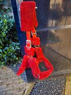 Bridles&more rood bont halster maat pony, Ophalen of Verzenden, Zo goed als nieuw, Overige soorten