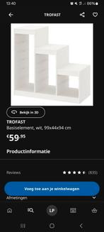 Ikea trofast kast zonder bakken wit, Ophalen, Gebruikt