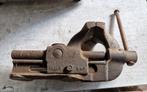 Bankschroef Heuer DRP 12cm bek, Doe-het-zelf en Verbouw, Ophalen, Gebruikt, Bankschroef
