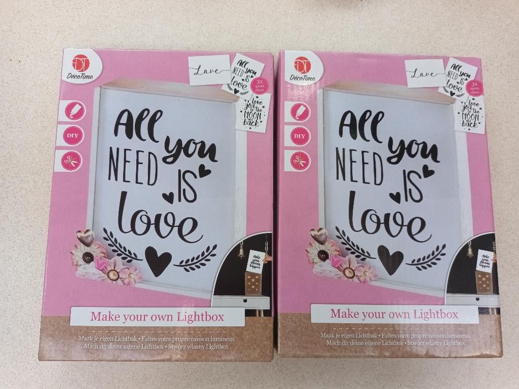 nieuw 2 dozen met maak je eigen lichtbox, Ophalen of Verzenden, Nieuw, Materiaal