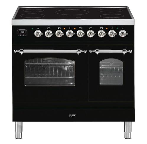 Ilve PDI09NE3BKC/showroom model, Witgoed en Apparatuur, Fornuizen, Nieuw, Vrijstaand, Inductie, 5 kookzones of meer, 90 tot 95 cm