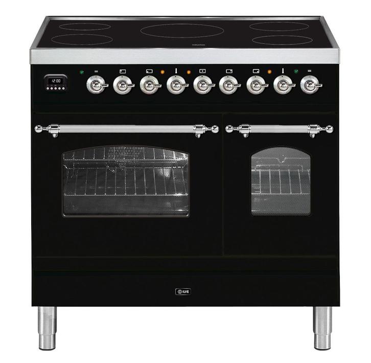 Ilve PDI09NE3BKC/magazijnopruiming, Witgoed en Apparatuur, Fornuizen, Nieuw, Vrijstaand, Inductie, 5 kookzones of meer, 90 tot 95 cm