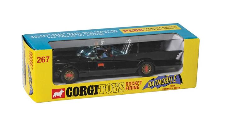 Batmobile met trekhaak / blisterdoos Corgi NEW 1:46 # 267, Hobby en Vrije tijd, Modelauto's | 1:43, Nieuw, Auto, Corgi, Verzenden