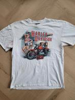 Harley Davidson T-shirt, Maat 52/54 (L), Wit, Ophalen of Verzenden, Harley Davidson