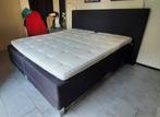 Swiss Sense Boxspring 2.10 x 1.80 Elektrisch, Ophalen, Blauw, 210 cm, Tweepersoons