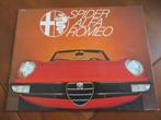 Folder Alfa Romeo Spider 1300 +1600 Junior, 2000 Veloce 1977, Ophalen of Verzenden