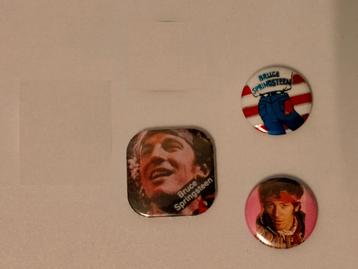 Bruce Springsteen the Boss USA artiest vintage buttons set  beschikbaar voor biedingen