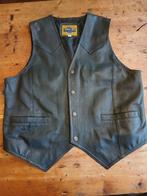 Zwart leren gilet (Bikers vest) - John F. Gee, Kleding | Heren, Ophalen of Verzenden, Zo goed als nieuw, John F. Gee