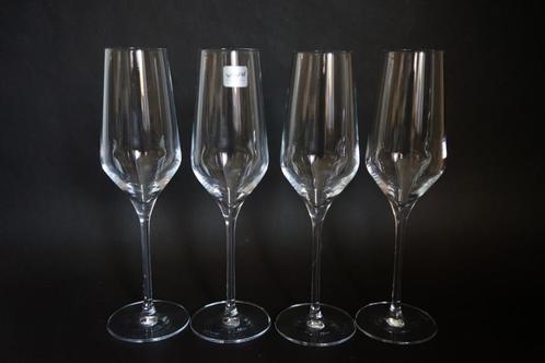 champagne glas vivo Villeroy & Boch flute set 4-dlg kristal., Verzamelen, Glas en Borrelglaasjes, Zo goed als nieuw, Overige typen