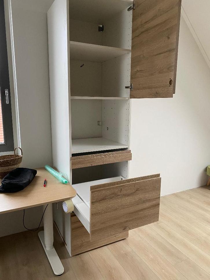 IKEA keukenkasten, Huis en Inrichting, Keuken | Keukenelementen, Gebruikt, 200 cm of meer, 50 tot 100 cm, 50 tot 75 cm, Wit, Bruin