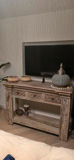 Prachtige unieke dressoir sidetable India mangohout te koop!, Huis en Inrichting, Kasten | Dressoirs, Ophalen, 100 tot 150 cm
